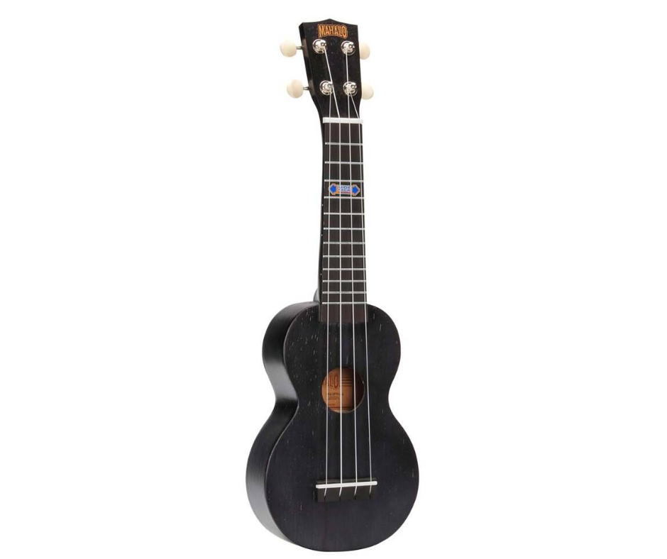 Kahiko Plus Soprano Uke - Trans Black (Wide Neck)