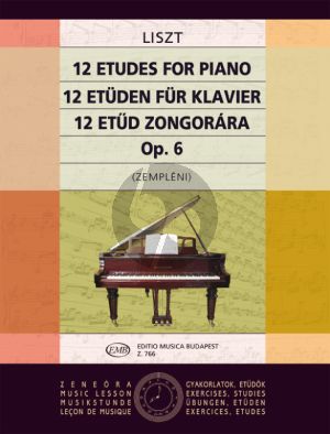 12 Etüden op.6 (ex op.1)  für Klavier