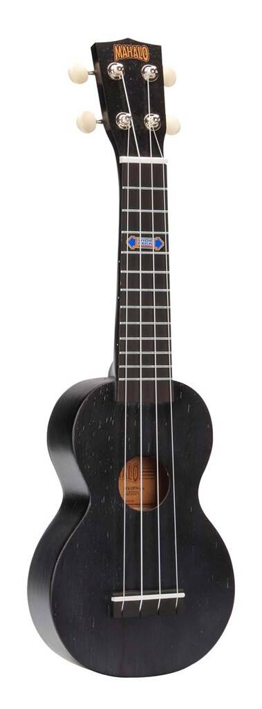 Kahiko Plus Soprano Uke - Trans Black (Wide Neck)