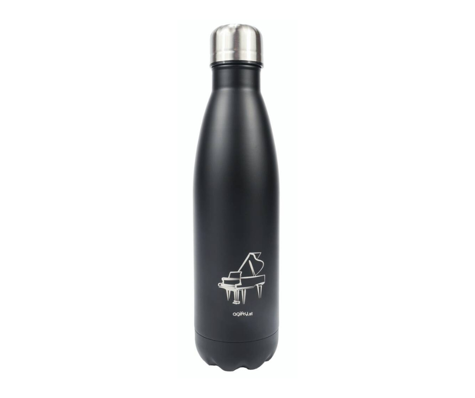 Thermo drink bottle: grand piano