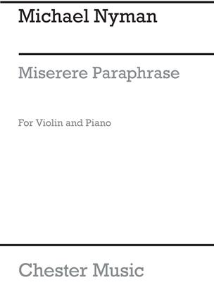 Miserere Paraphrase (Violin/Piano)