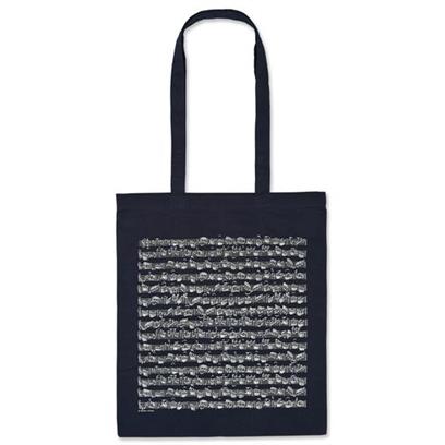 Tote bag Sheet music navy long