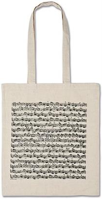 Tote bag Sheet music white long