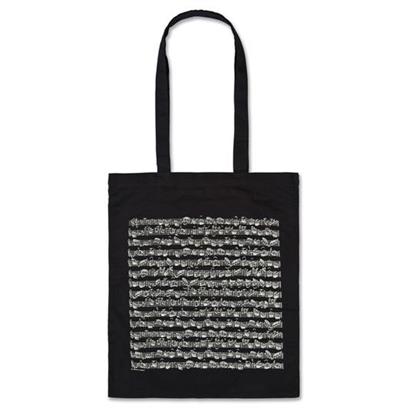 Tote bag Sheet music black long