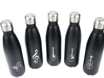 Thermo drink bottle: g-clef